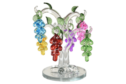 Crystal Glass Grape Tree Ornaments Home Decoration