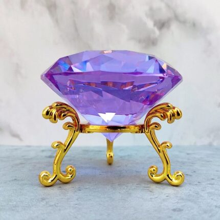 Crystal Diamond With Base (purple)