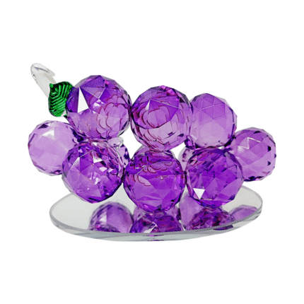 Crystal Grapes Showpiece Home Decor Ornaments (Purple)